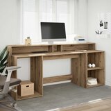  Radni stol s LED svjetlima 200x55x91 cm konstruirano drvo | Eponuda.ba