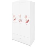  Dječji ormar - ZEKO S LEPTIRIMA - bijeli | shoptok.hr