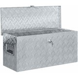 Aluminijska kutija 80 x 30 x 35 cm srebrna | shoptok.hr