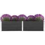 Visoka greda 250x100x54 cm WPC siva