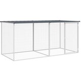  Kavez za kokoši s krovom antracit 203x98x90 cm pocinčani čelik | shoptok.hr