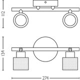 Philips 929004109101 Niall spot 2x5w bs hv ( 20657 ) Cene