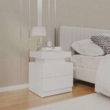 vidaXL noćni ormarić visoki sjaj bijeli 45 x 35 x 52 cm od iverice | shoptok.hr