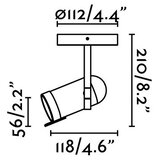 Faro 43531 - Spot svetiljka ORLEANS 1xGU10/8W/230V srebrna/crna | Eponuda.com