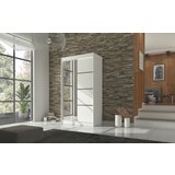 ADRK Drsna omara z ogledalom GILTON 120 cm - BELA | Shoptok.si