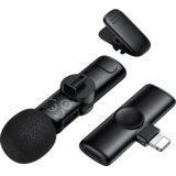 Bežični mikrofon Borofone Lavalier BFK16 Winner Lightning crni | shoptok.hr