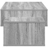  Klubska miza Siva Sonoma 105 x 50 x 32,5 cm Konstruiran les, (5000120404) | Shoptok.si