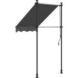 Tenda na uvlačenje antracit 100 x 150 cm od tkanine i čelika | shoptok.hr