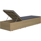 In Ležalnik iz poli ratana rjav in temno siv | Shoptok.si
