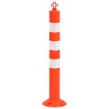  Stupovi za kontrolu prometa s lancem 10 kom 75 cm PE | shoptok.hr