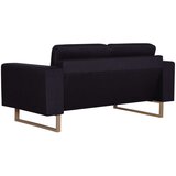  2-dijelni set sofa od tkanine crni | shoptok.hr