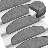  Prostirke za stepenice 10 kom 65x24x4 cm tamno sive poluokrugle velike | shoptok.hr