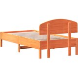  Okvir kreveta bez madraca voštano smeđi 75 x 190 cm od borovine | shoptok.hr