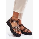 Boto Ladies Eco Leather Sandals With Buckles Leopard Jeneliena | Shoptok.si