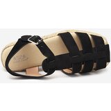 Resti Black eco-suede women's sandals on the Keniso platform - Footwear | Shoptok.si