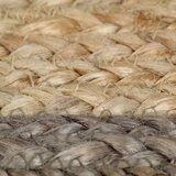  Ručno rađeni tepih od jute sa sivim rubom 120 cm | shoptok.hr