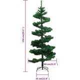  Spiralno osvijetljeno božićno drvce sa stalkom zeleno 150cm PVC | shoptok.hr