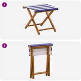  ležalnik, modra bela, 2kos | Shoptok.si