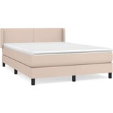  Box spring postelja z vzmetnico kapučino 140x200cm umetno usnje, (20894760) | Shoptok.si