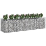  Gabionska dvignjena postelja 4 pcs Srebrna, (5000218441) | Shoptok.si
