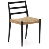 Kave Home Crne/u prirodnoj boji blagovaonske stolice u setu 2 kom od punog hrasta Analy – | shoptok.hr