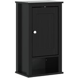 Maison Chic Kopalniška stenska omarica - Kopalniške omarice BERG črna 40x27x71,5 cm borovina, (21794834) | Shoptok.si