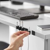 YAMAZAKI Crni metalni uredski organizatori u setu 5 kom za kablove Smart – | shoptok.hr
