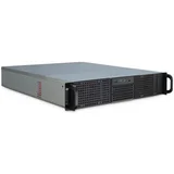 2U-20255 Rack Black, Stainless steel