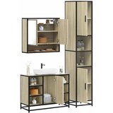 vidaXL 3-dijelni set kupaonskog namještaja boja hrasta sonome drveni | shoptok.hr