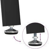  80 x 80 x 75 cm Čvrsto drvo akacije Prirodna i crna Četvrtasti | shoptok.hr