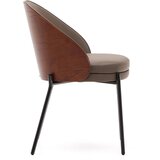 Kave Home Rjav jedilni stol Eamy &amp;ndash; Slike