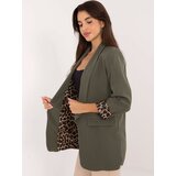 Fashion Hunters Khaki jacket with animal print lining Cijene