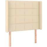 The Living Store vzglavje z ušesi krem 83x16x118/128 cm blago - vzglavje, (21418332) | Shoptok.si