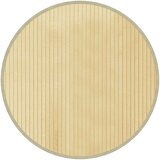  Okrugli tepih svijetlo-prirodni 60 cm bambus | Shoptok.si
