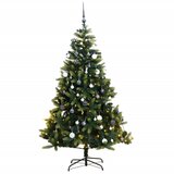  Umjetno božićno drvce 300 LED sa šarkama i kuglicama 180 cm | shoptok.hr