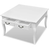  Klubska mizica s 4 predali bela | Shoptok.si