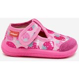 Boto Slippers Milami Children's Elastic With Velcro In Strawberries Pink Ambette | ePonuda.com