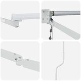  Električni sklopivi okvir tende Bijeli 2 5 x 2 m Aluminij - Bijeli 2 5 x 2 m Električna | shoptok.hr