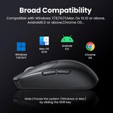 Ugreen brezžična miška 5000 DPI 2.4G+BT - črna, (21161990) | Shoptok.si