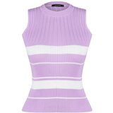 Trendyol Lilac Striped Knitwear Blouse | ePonuda.com