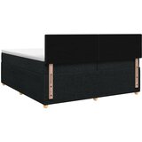  Boxspring krevet s madracem Crna 200 x 200 cm Tkanina | shoptok.hr