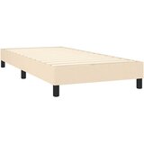  Krevet s oprugama i madracem krem 100 x 200 cm od tkanine | shoptok.hr