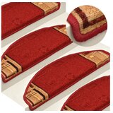  Otirači za stepenice samoljepljivi 10 kom 65 x 25 cm crveni | shoptok.hr