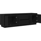 TV ormarić s LED svjetlima crni 160,5x41x50 cm | shoptok.hr