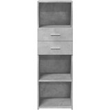  Visoka komoda boja betona 40 x 42,5 x 124 cm konstruirano drvo | Eponuda.com