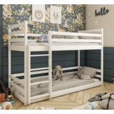  Drveni Dečiji Krevet Na Sprat Mini - Beli - 160*80 Cm | ePonuda.com