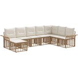  Set vanjskih sofa 8 pcs Prirodna i krema bijela Poliester | shoptok.hr