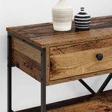  Konzolna stolica s ladicama Smeđa 75 x 34,5 x 75 cm boja drva | shoptok.hr