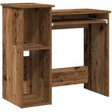  Radni stol s policama boja drva 84x40x78 cm konstruirano drvo | shoptok.hr