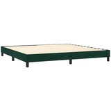 Krevet s oprugama i madracem tamnozeleni 200x200 cm baršunasti | shoptok.hr